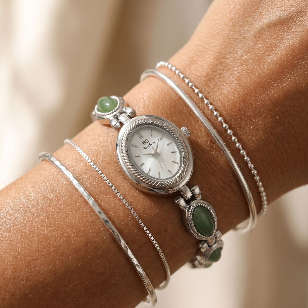 Argent/Vert